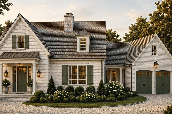 Chatham — refined New England cottage, Cottage Series, 2,300 SF